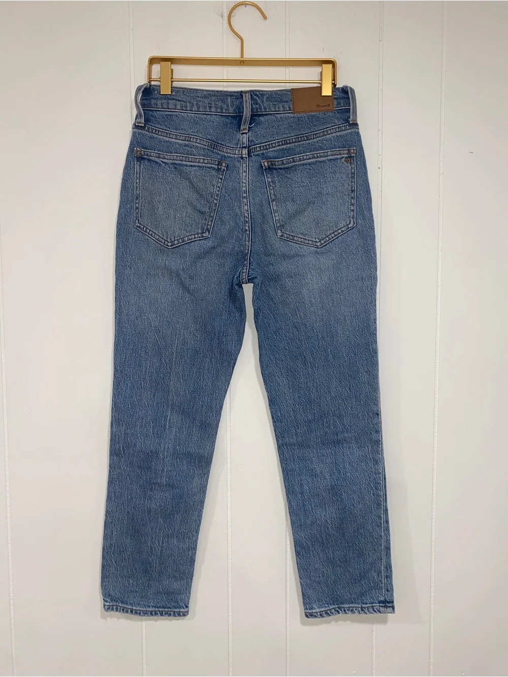 Madewell The Perfect Vintage Jean Women 24P Blue High Rise Straight‎ Crop Ankle